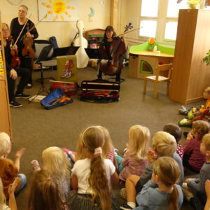 Besuch der Bremer Stadtmusikanten